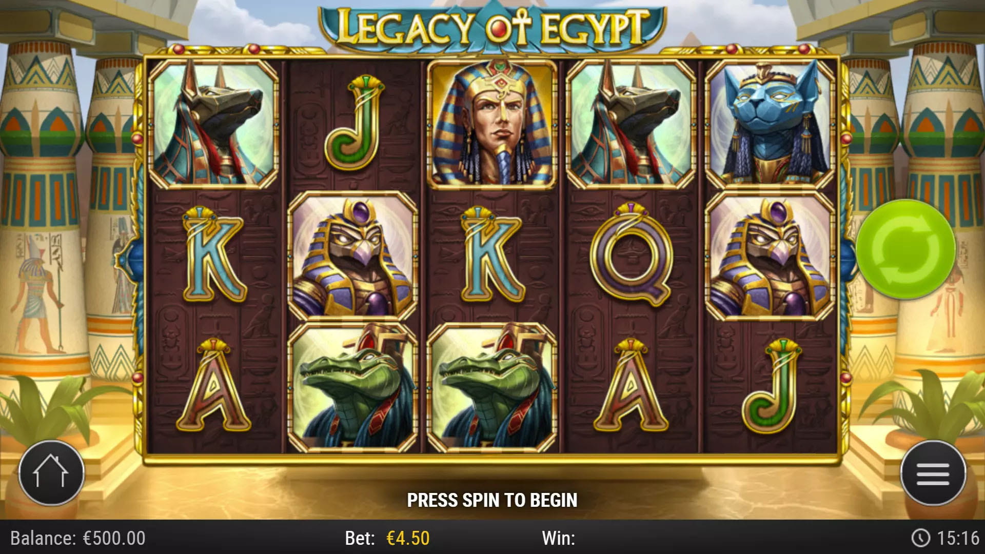 Legacy of Egypt — banner principal en OnePlay Casino