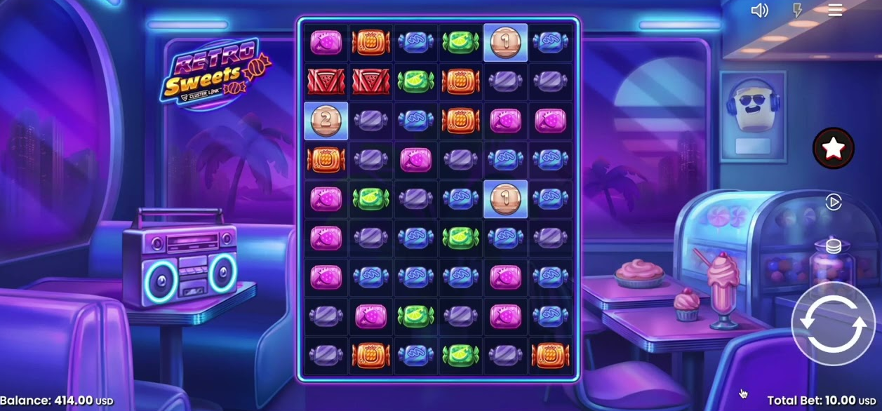 Retro Sweets — banner principal en OnePlay Casino